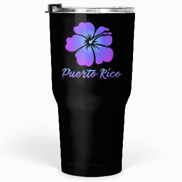 Discover Puerto Rico Hibiscus Tumblers 30 Oz