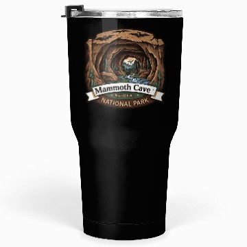 Discover Mammoth Cave National Park Kentucky USA Logo Tumblers 30 Oz