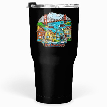 Discover San Francisco Tumblers 30 Oz