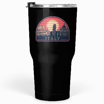 Discover Iconic Italy Landmarks at Sunset Tumblers 30 Oz