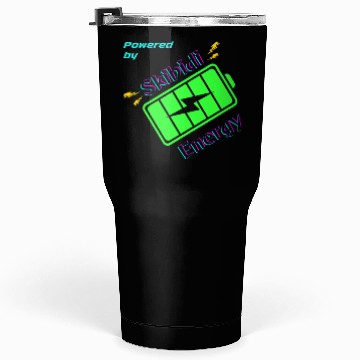 Discover Powered by Skibidi Energy Meme Tumblers 30 Oz