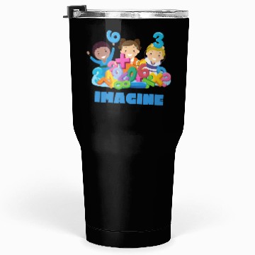 Discover Imagine Math Fun – Colorful Kids Learning Design Tumblers 30 Oz