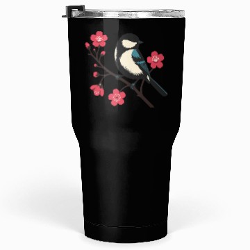 Discover Cherry Blossom Bird - Spring Serenity Art Tumblers 30 Oz