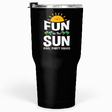 Discover Pool Party Squad Summer Vacation Tumblers 30 Oz