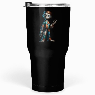 Discover Stitched Button-Eyed Doll – Creepy Patchwork Puppe Tumblers 30 Oz