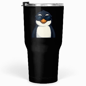 Discover Cool penguin with sunglasses summer funny Tumblers 30 Oz
