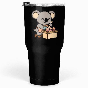 Discover Cute Koala Decorating Cupcakes Tumblers 30 Oz