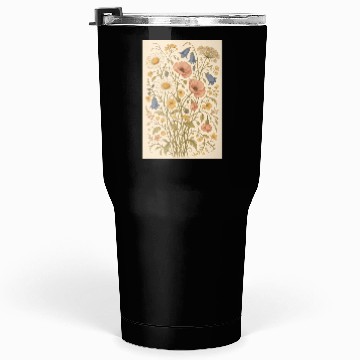 Discover Summer Wild Flowers Tumblers 30 Oz