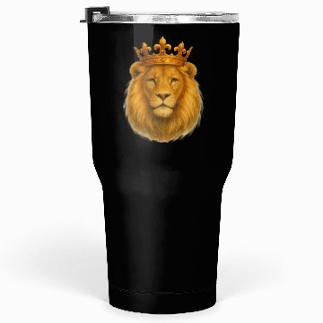Discover Crowned Majesty The Lion’s Royal Presence Tumblers 30 Oz