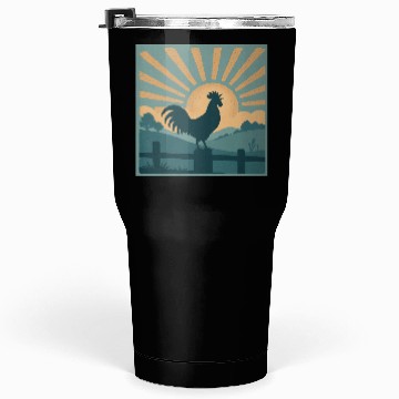 Discover Vintage Rooster Dawn Tumblers 30 Oz