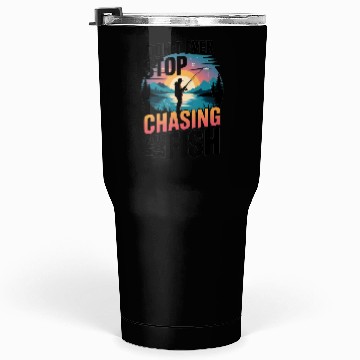 Discover Chasing Fish Sunset Illustration Tumblers 30 Oz