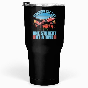 Discover Flight Instructor Teaching The Sky Flight Lesson Tumblers 30 Oz
