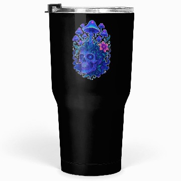 Discover Fungi Mind - Trippy Skull Bloom Tumblers 30 Oz