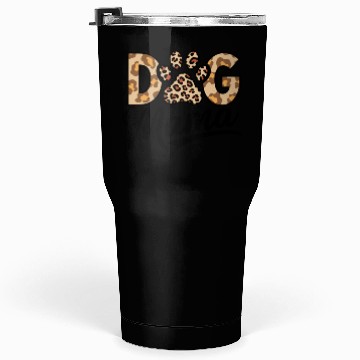 Discover Dog Lover Leopard Print Paw Tumblers 30 Oz