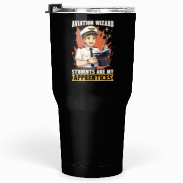 Discover Flight Instructor Aviation Wizard Flight Trainer Tumblers 30 Oz