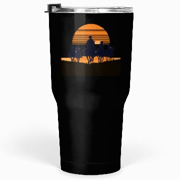Discover Western Sunset Cowboy Tumblers 30 Oz