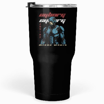 Discover Retro Future Cyborg Vintage Tumblers 30 Oz