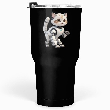 Discover Cat Robot Tumblers 30 Oz