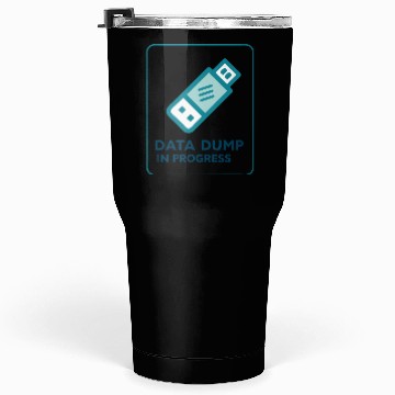 Discover Data Dump In Progress USB Drive 2000s Tumblers 30 Oz