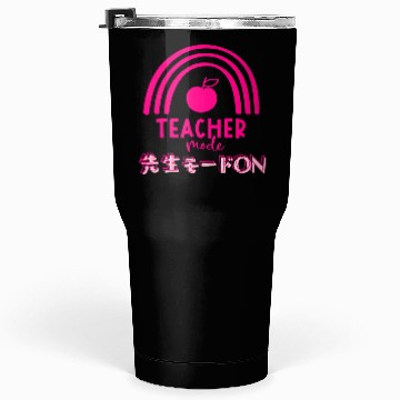 Discover Teacher Mode Boho Apple Pink Tumblers 30 Oz