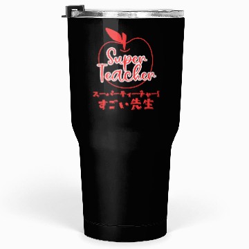 Discover Super Teacher Minimal Apple Red Tumblers 30 Oz