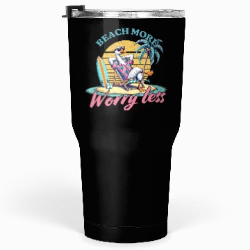 Discover Summer Beach more worry less Tumblers 30 Oz