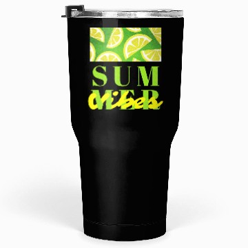 Discover Lemon Fresh Summer Mood – Minimalist Citrus Art Tumblers 30 Oz