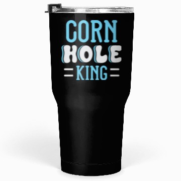 Discover Cornhole King Distressed Badge Tumblers 30 Oz
