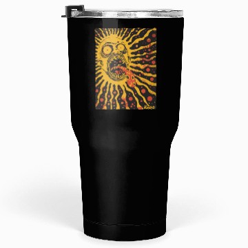 Discover Screaming Sun Face with Trippy Tongue Tumblers 30 Oz