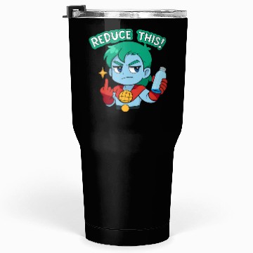 Discover Chibi Style Captain Planet Reduce This!Design Tumblers 30 Oz