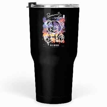 Discover Palm Tree Chill Bear Tumblers 30 Oz