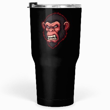 Discover Angry Monkey Mascot Tumblers 30 Oz