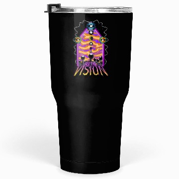 Discover SEE THE VISION: PSYCHEDELIC PINK/YELLOW Tumblers 30 Oz