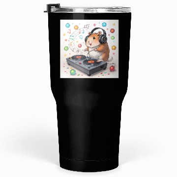 Discover DJ Hamster – Tiny Paws, Big Beats! Tumblers 30 Oz