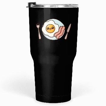 Discover Whimsical Sunny Side Fried Egg Design Tumblers 30 Oz