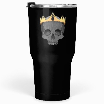 Discover Royal Skull with Crown Illustration Tumblers 30 Oz