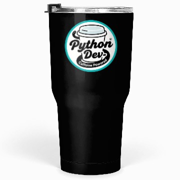 Discover Python Developer – Caffeine Powered Tumblers 30 Oz