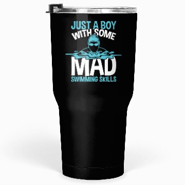 Discover Funny Swim Boy Tumblers 30 Oz