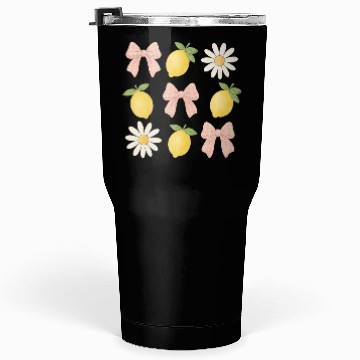 Discover Lemon Bow Summer Vacation Tumblers 30 Oz