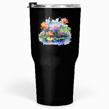 Discover Retro Zen Lotus Buddha Meditate Tumblers 30 Oz