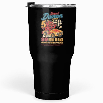 Discover Street Speed Demon – Retro Devil Racer Tumblers 30 Oz