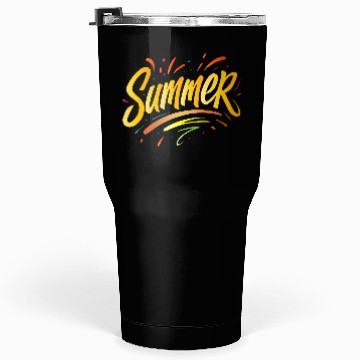 Discover Summer Typography - Summer Design with Splash Elem Tumblers 30 Oz