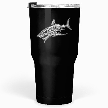 Discover tribal design skeleton shark Tumblers 30 Oz