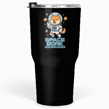 Discover Space Bork Commander Cute Shiba Inu Astronaut F Tumblers 30 Oz