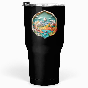 Discover 3D landscape Tumblers 30 Oz