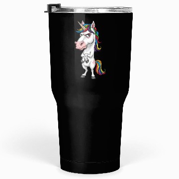 Discover Moody Rainbow Unicorn: Not Today! Tumblers 30 Oz