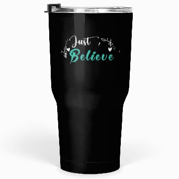 Discover Just Believe original White-Blue Tumblers 30 Oz