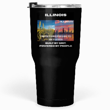 Discover Illinois Midwest Mosaic Art Tumblers 30 Oz