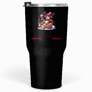 Discover Reindeer With Wine - Christmas Vibes Tumblers 30 Oz