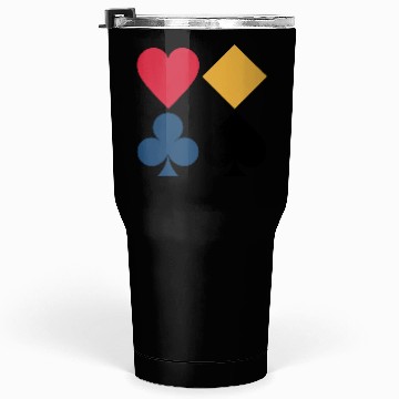 Discover Classic Card Suits Tumblers 30 Oz